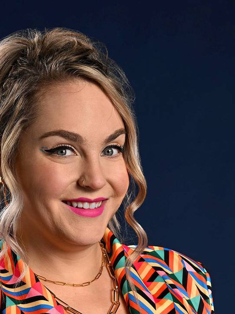 Ali Schlichter, founder of Chin Dribblin', in her official FOX cast portrait for Gordon Ramsay's Food Stars.